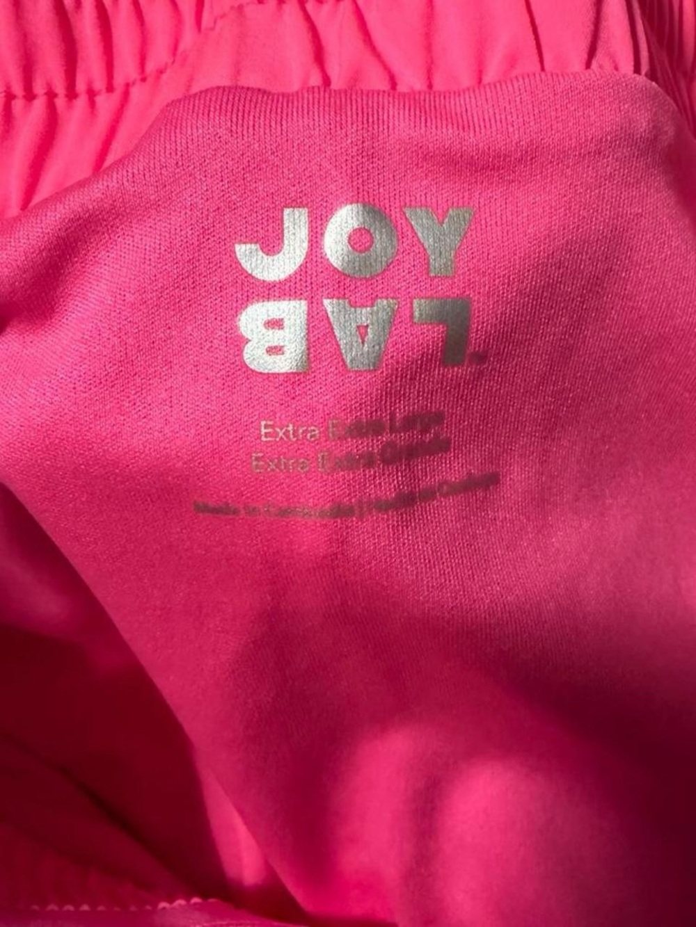 JoyLab Bright Pink Ruffle Athletic Shorts - Picture 3 of 3